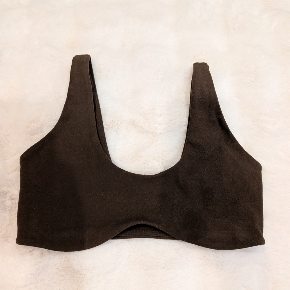JOAH BROWN Chocolate Brown contour Bra, S/M
